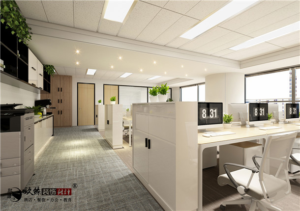 乌海蒲惠办公室设计|构建一个心阅自然的室内形态空间