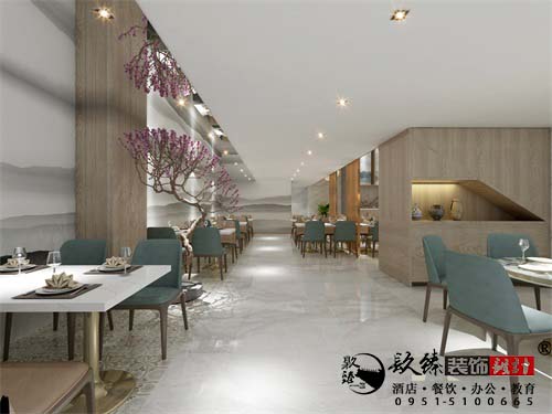 乌海悦馨楼餐厅设计方案鉴赏|乌海餐厅设计装修公司推荐