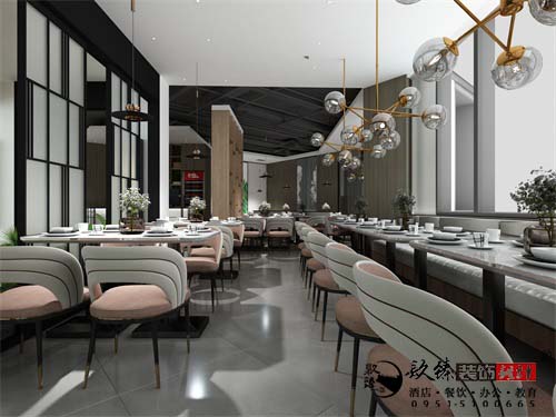 乌海花石餐厅设计方案鉴赏|乌海餐厅设计装修公司推荐
