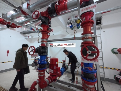 乌海消防设计公司|乌海悦桔酒店消防设计勘察现场